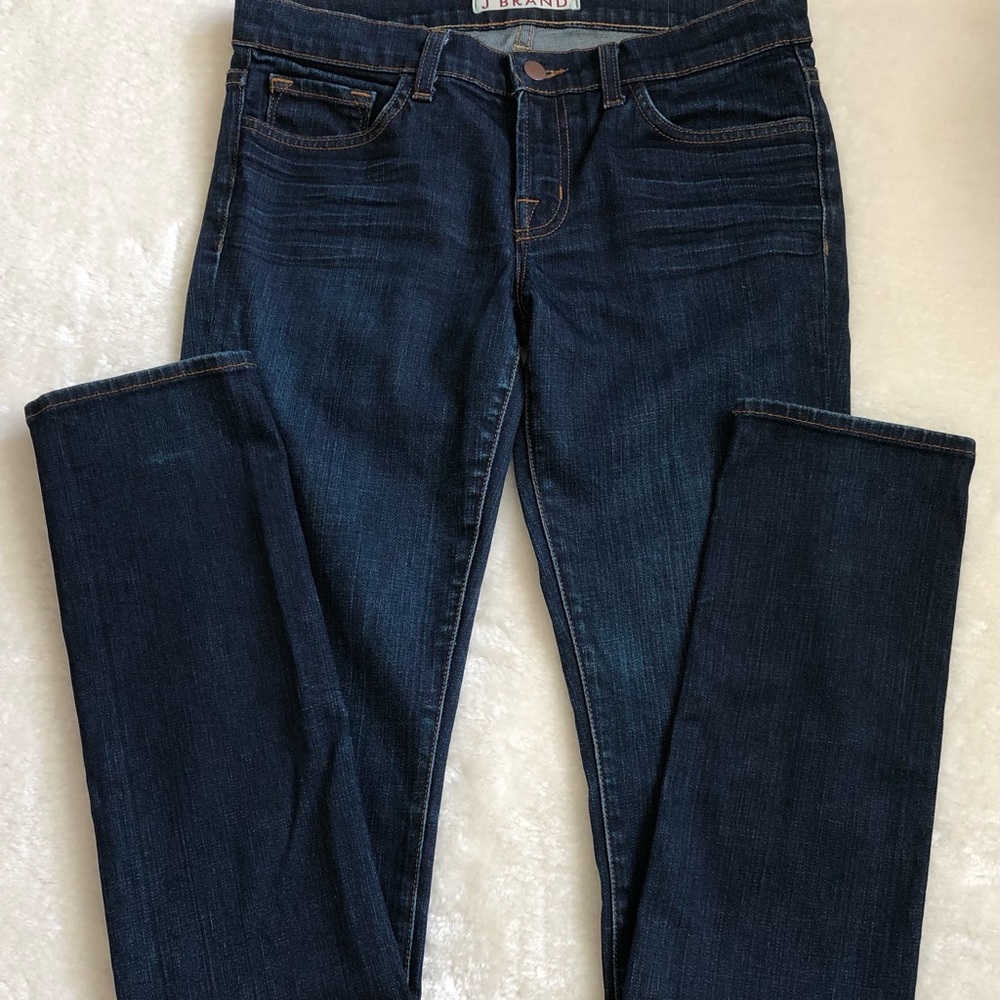 J Brand Stretch Dark Wash Women’s Jeans ZS 28 Style # 3912C012 Cut# 4095